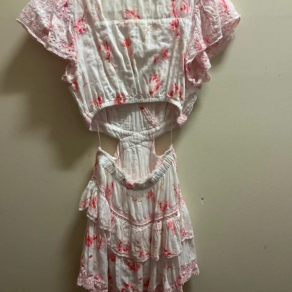 LoveShackFancy White and Pink Dress - Picture 3 of 4